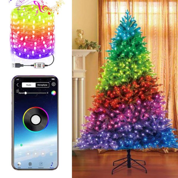 LED PAMETNE BOŽIČNE LUČI - RGBLedy