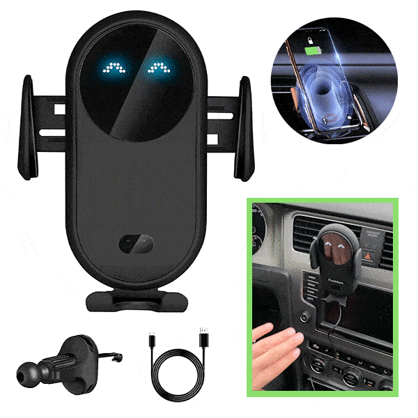 Brezžični polnilec in držalo za telefon - Chargy