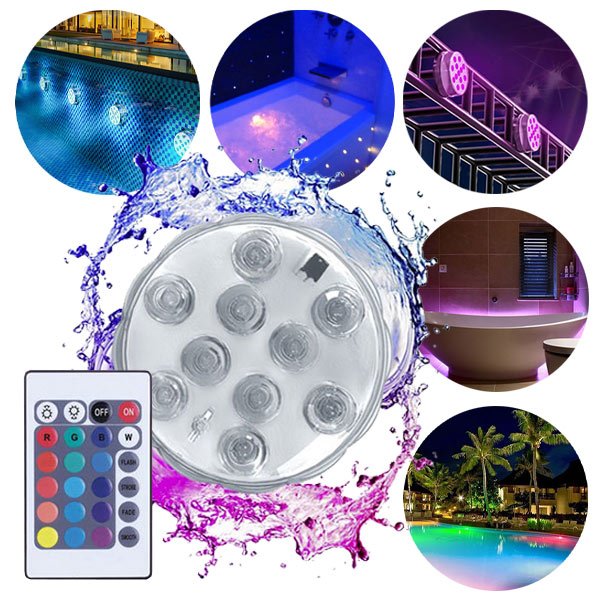 LED LUČKE ZA V VODO (4 kosi) - Poollights