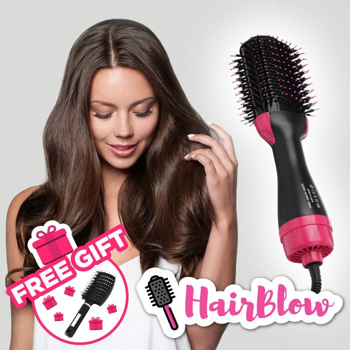 Krtača za sušenje las 2 v 1 + Krtača za lase GRATIS