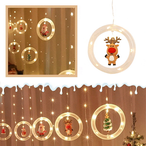 Božični led obročki, 3m - Santy