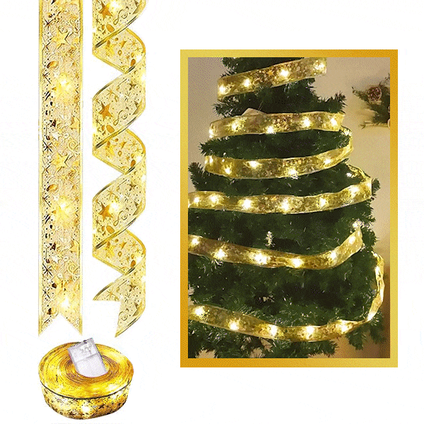 Svetleči božični trak - Ribby