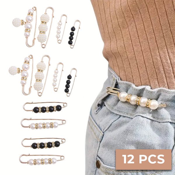 Nastavljive pasne zaponke (12 kosov) - Waistpins