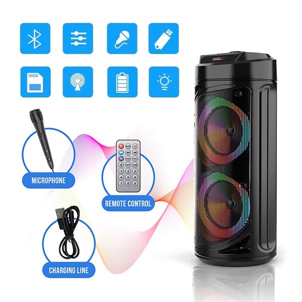 6 v 1 prenosni bluetooth zvočnik - Partybox