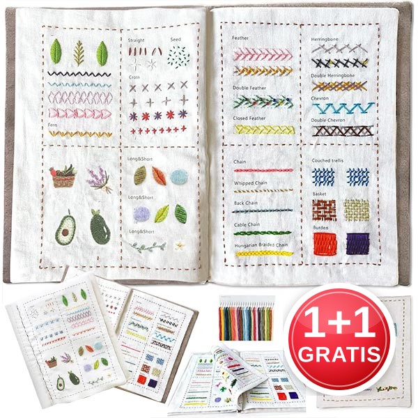 Knjiga za učenje šivanja - Stitchbook (1 + 1 GRATIS)